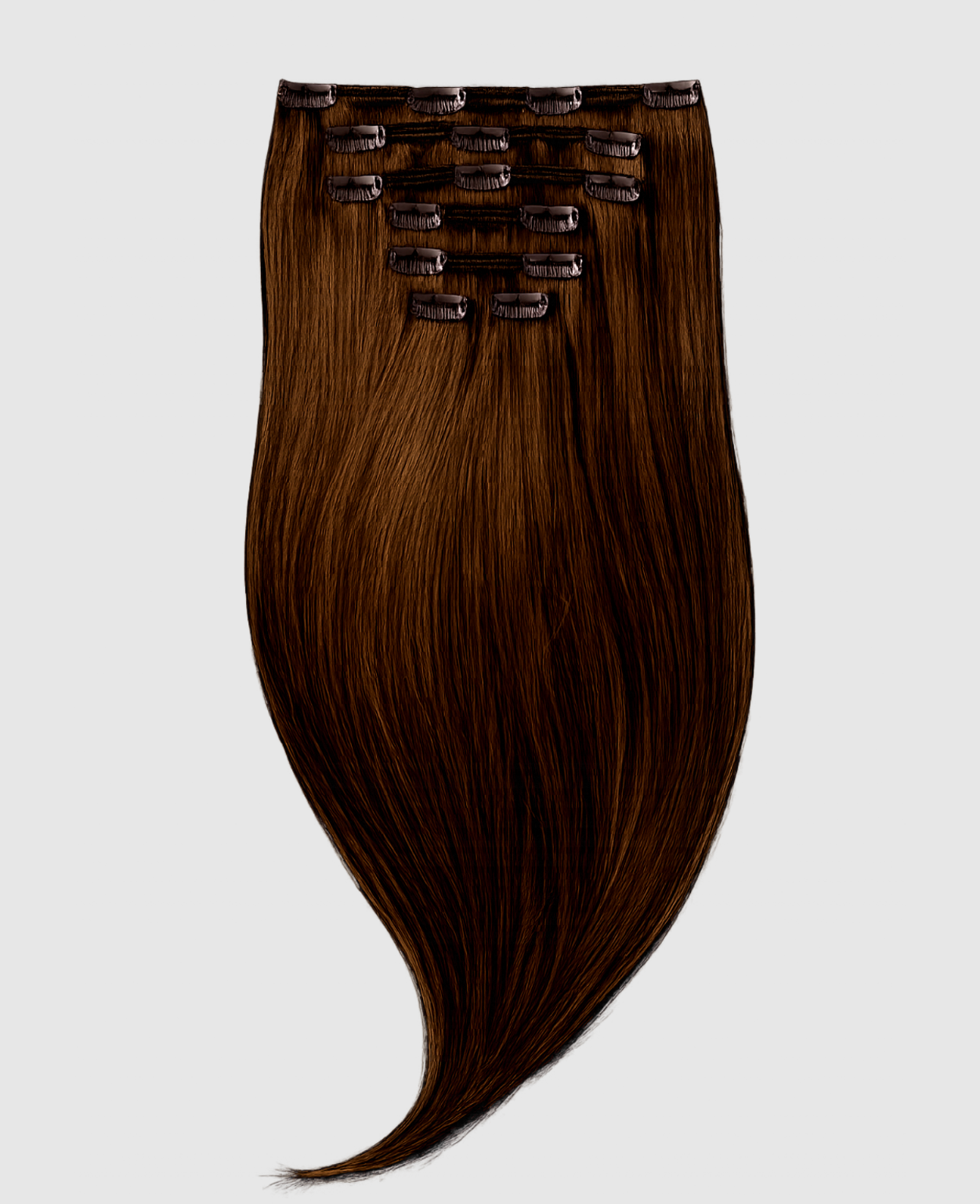 kvinna Clip-in Löshår Mörkbrun - Äkta Hår Sverige 