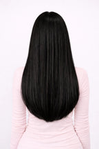 50 cm svart clip in löshår