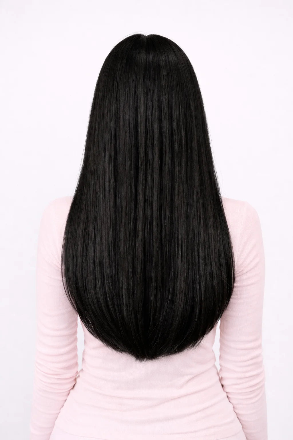 50 cm svart clip in löshår